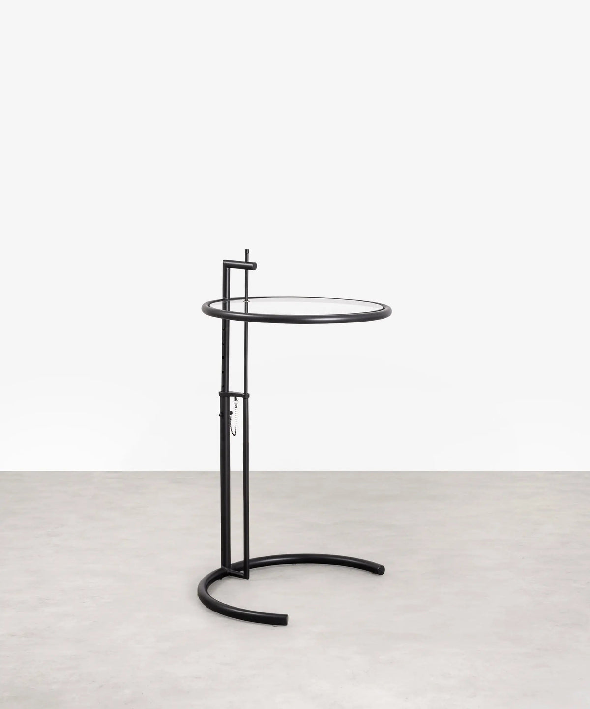 Table d’appoint en acier et verre Helen