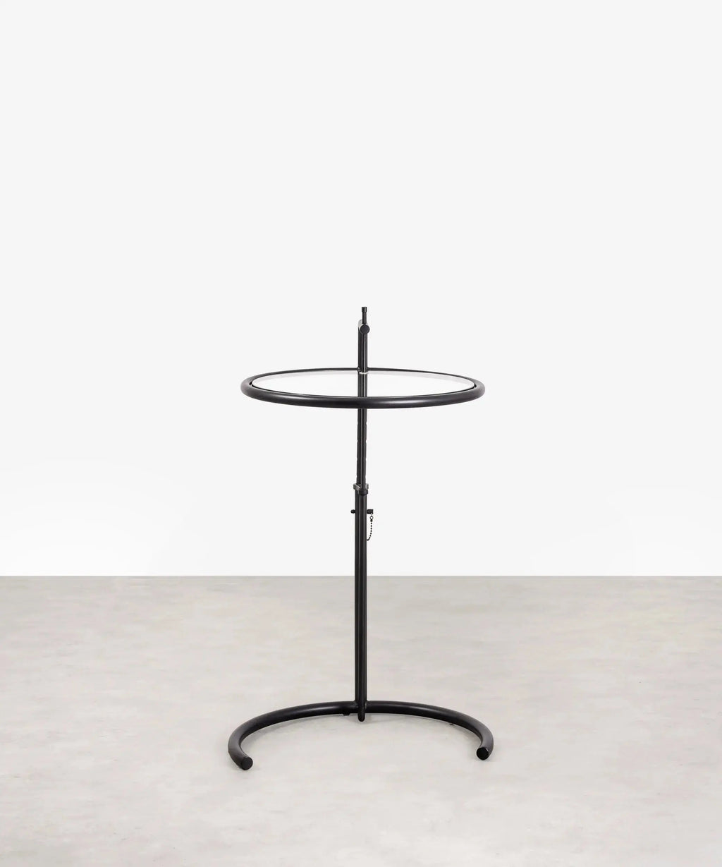 Table d’appoint en acier et verre Helen