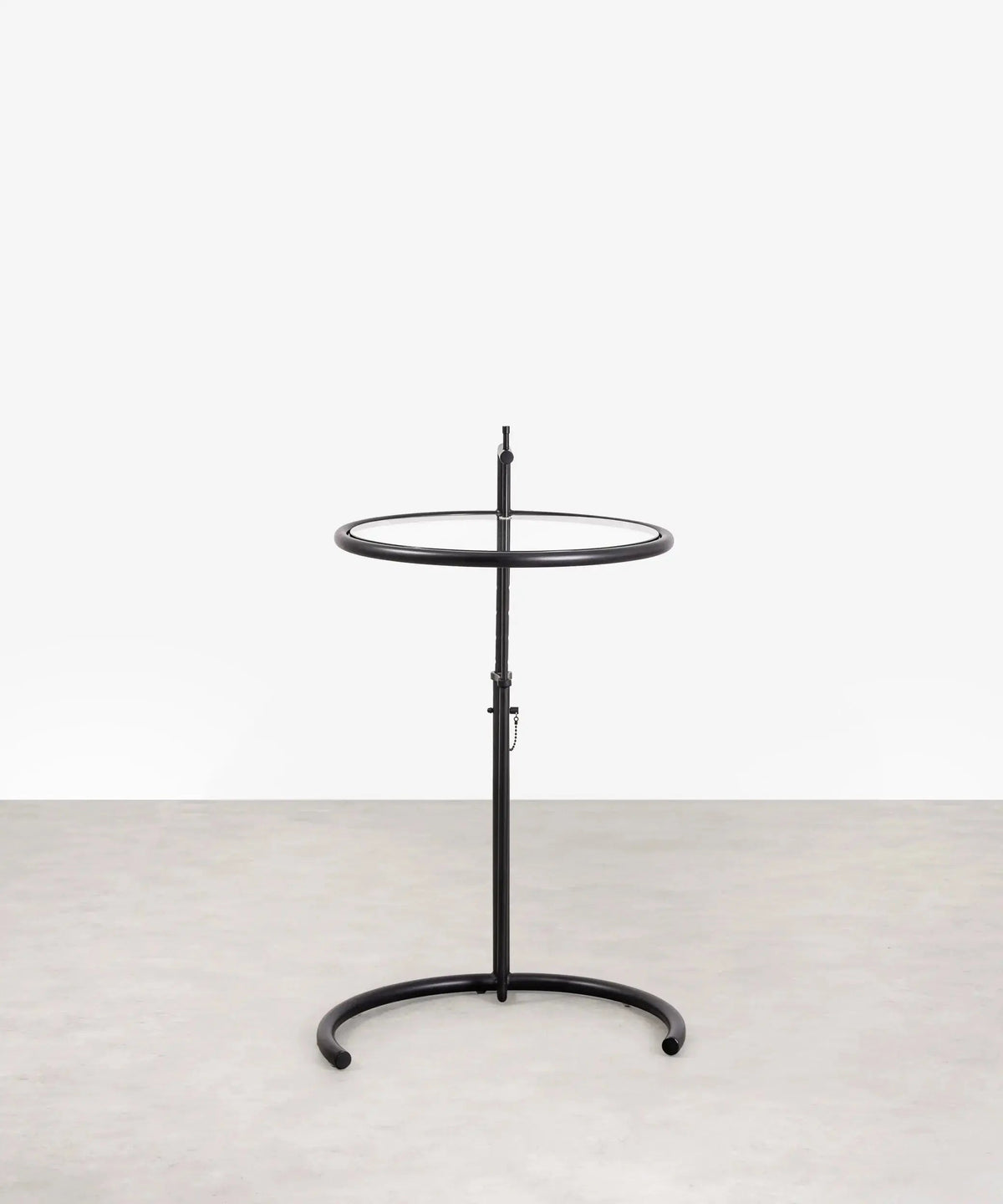 Table d’appoint en acier et verre Helen