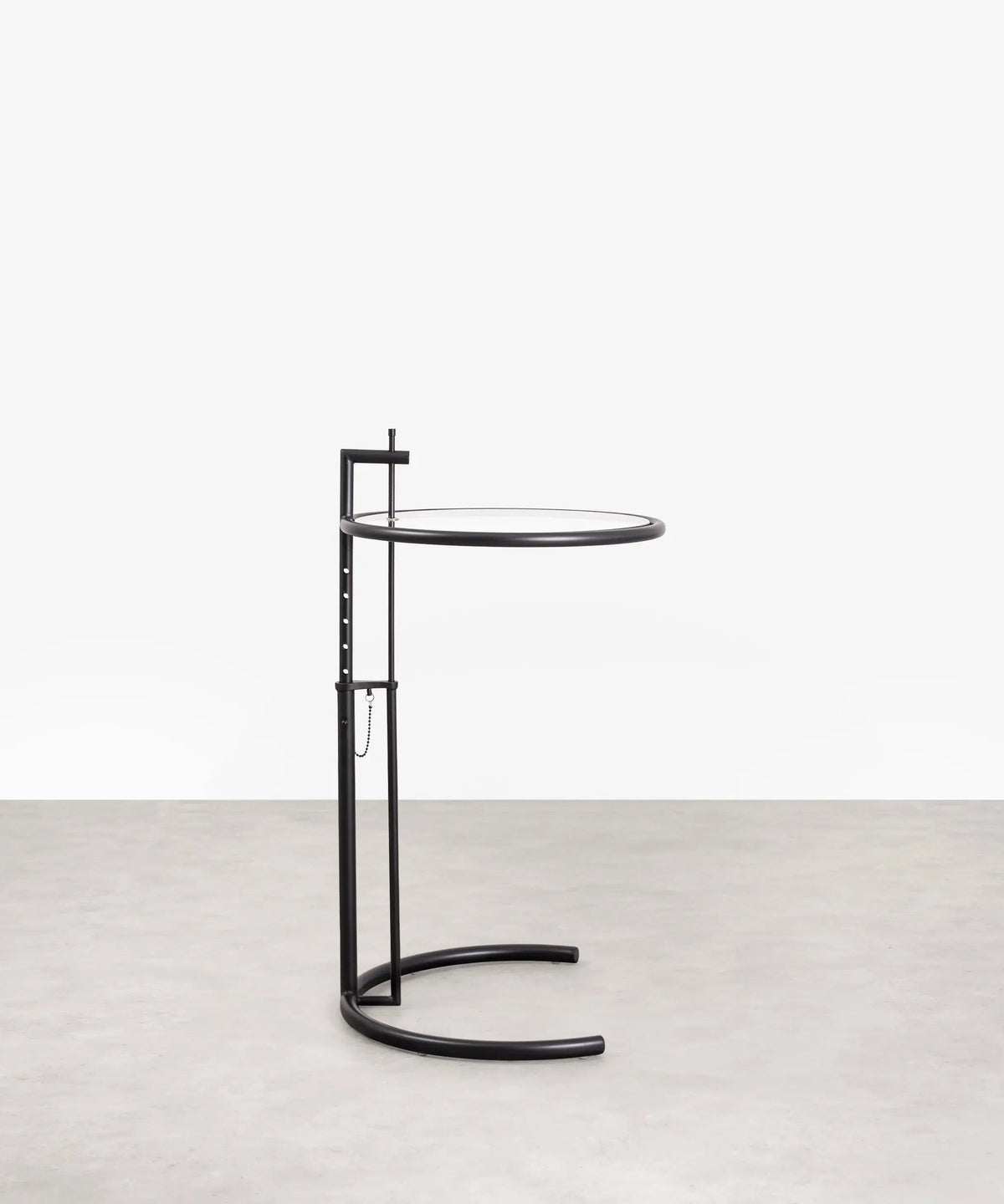Table d’appoint en acier et verre Helen