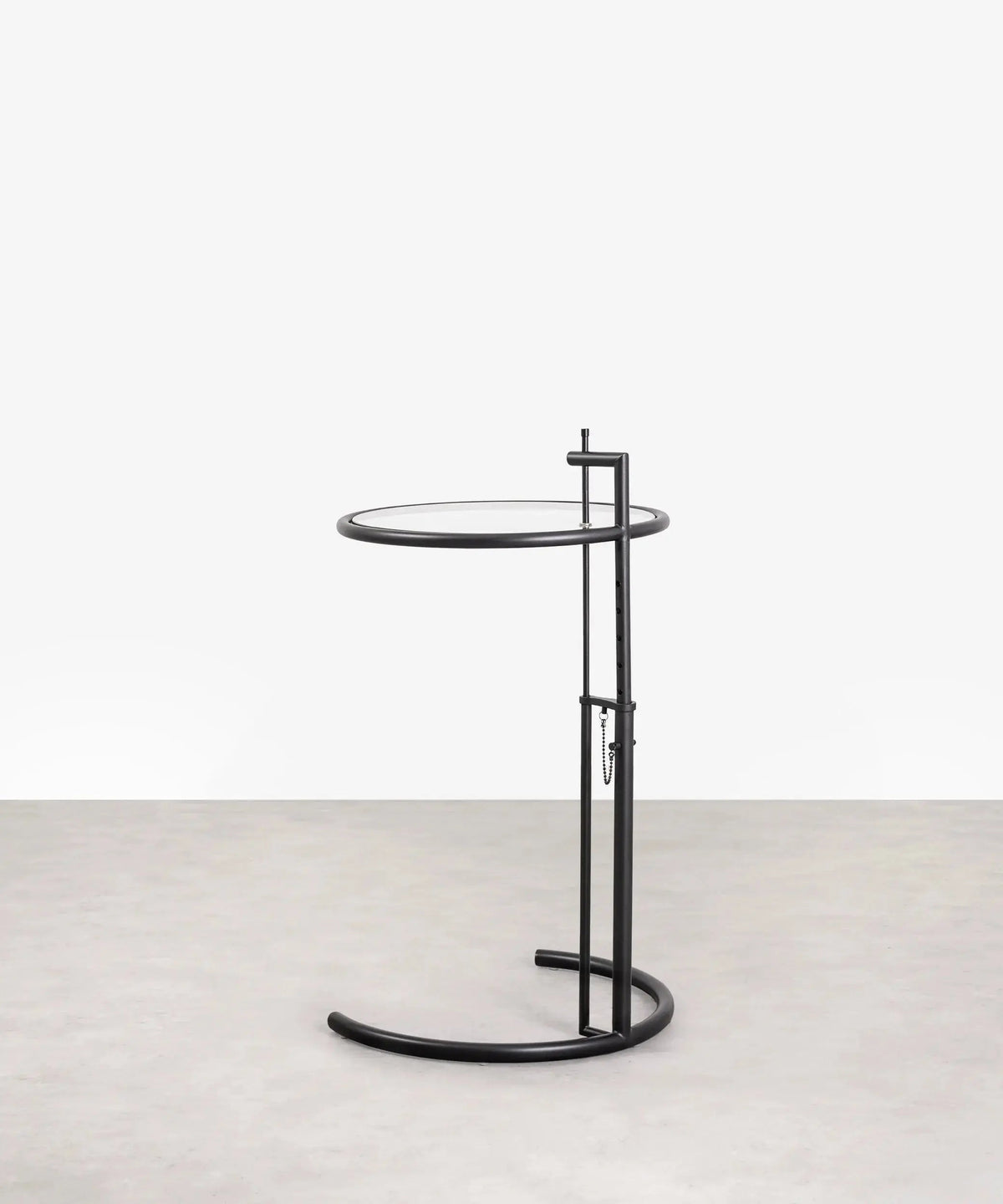 Table d’appoint en acier et verre Helen