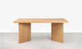 Table à manger rectangulaire en bois Gaia (180x90 cm)
