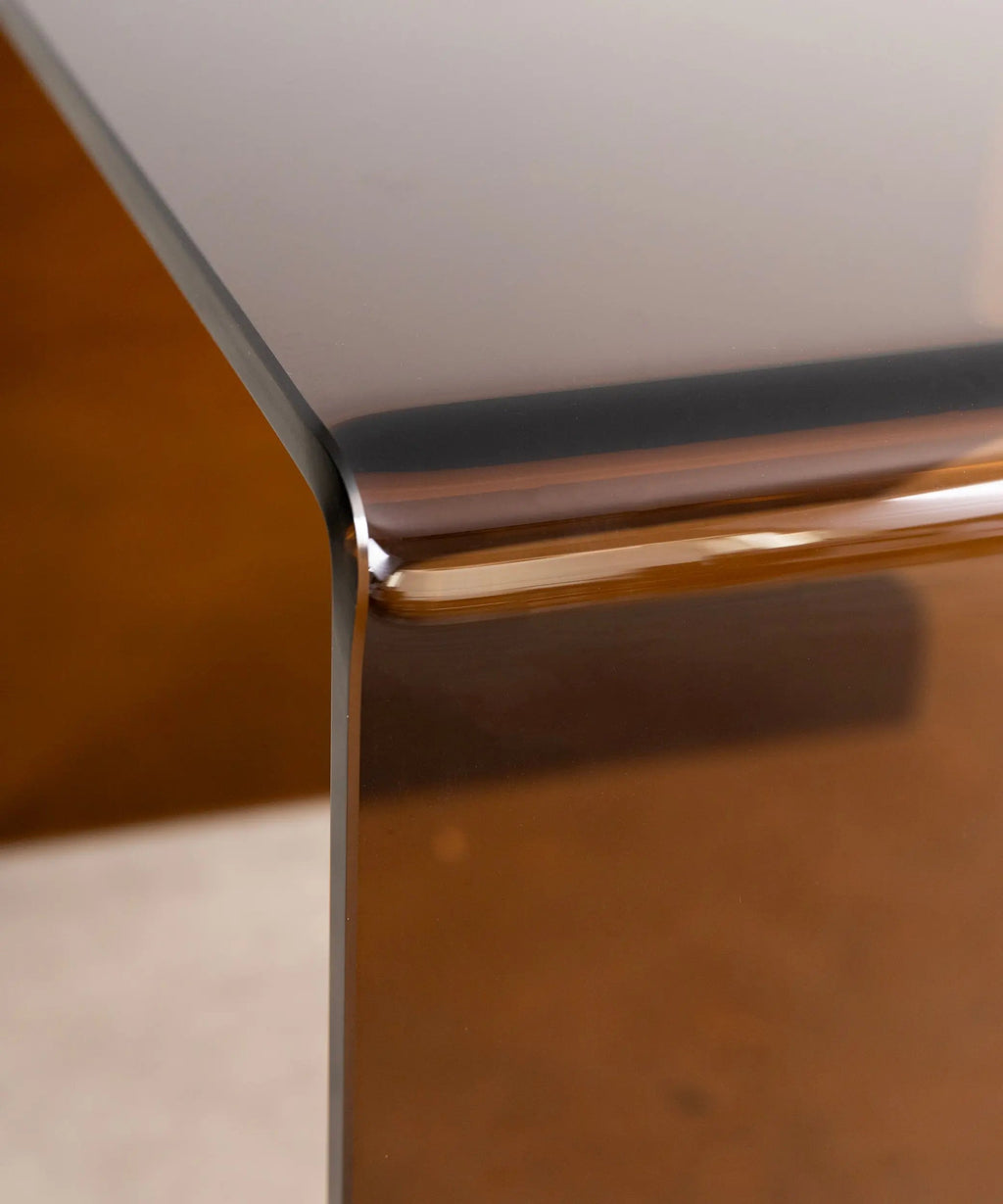 Table en verre trempé Jolene (63x50 cm)