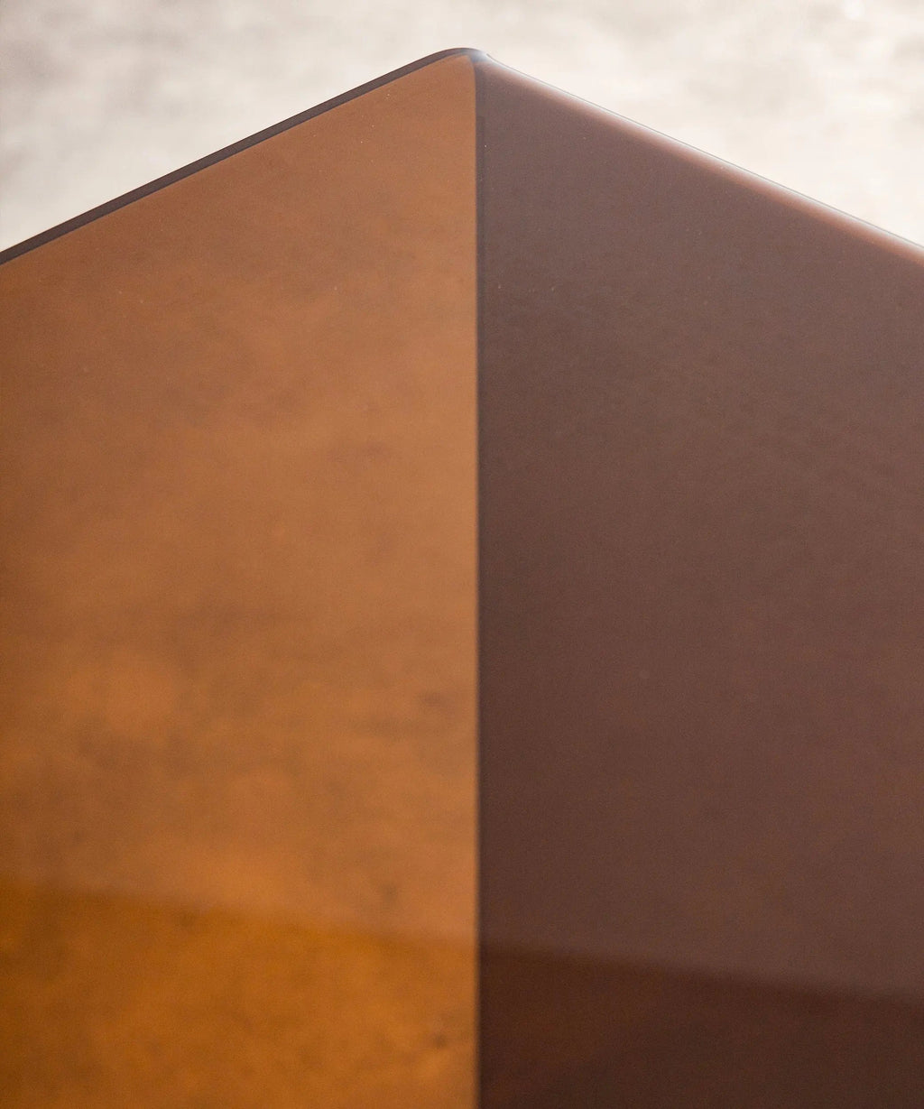 Table en verre trempé Jolene (63x50 cm)