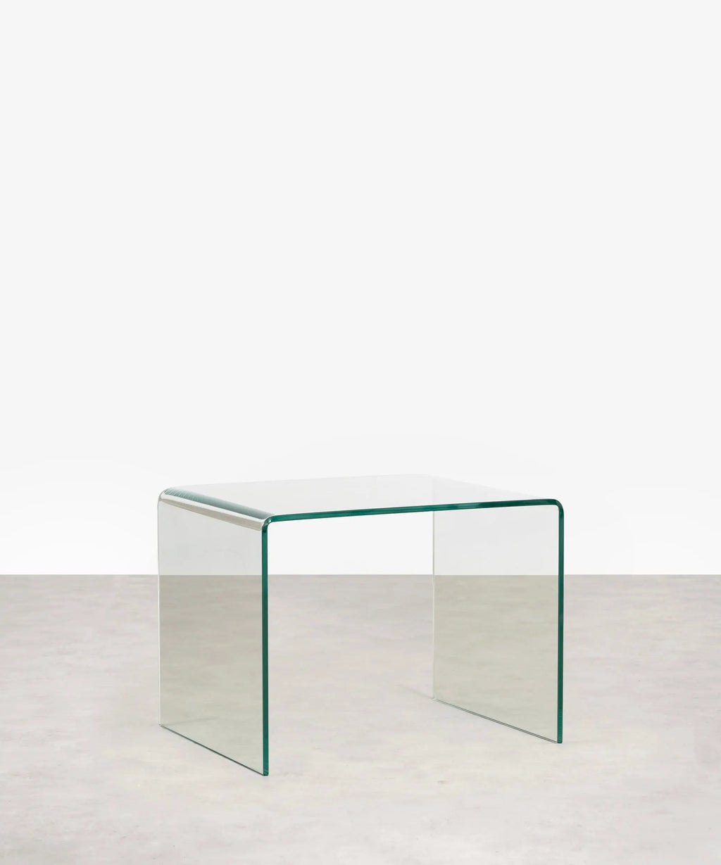 Table en verre trempé Jolene (63x50 cm)