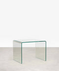 Table en verre trempé Jolene (63x50 cm)