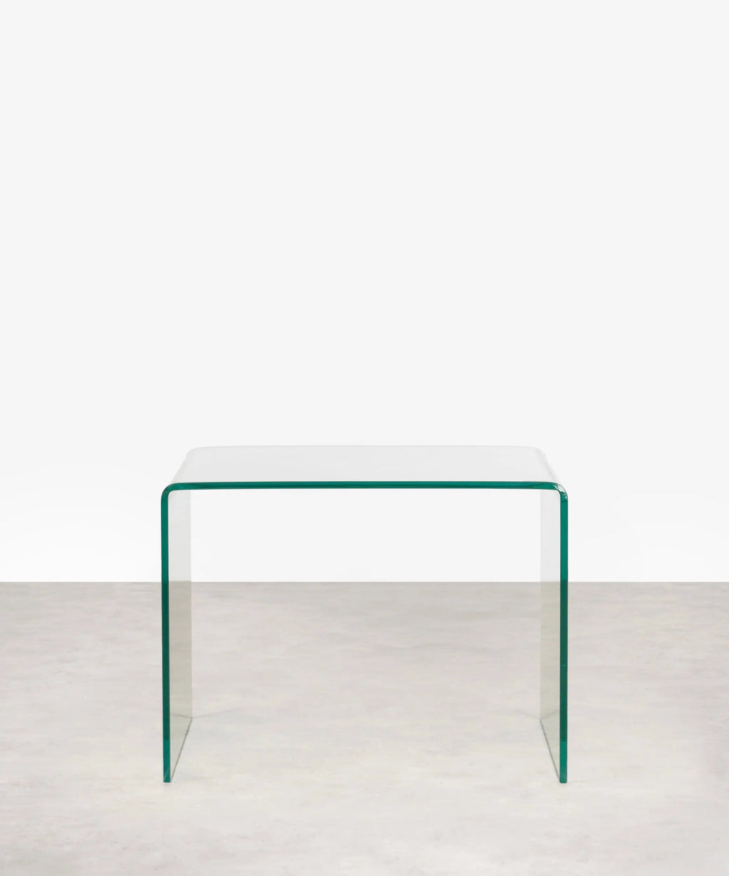 Table en verre trempé Jolene (63x50 cm)