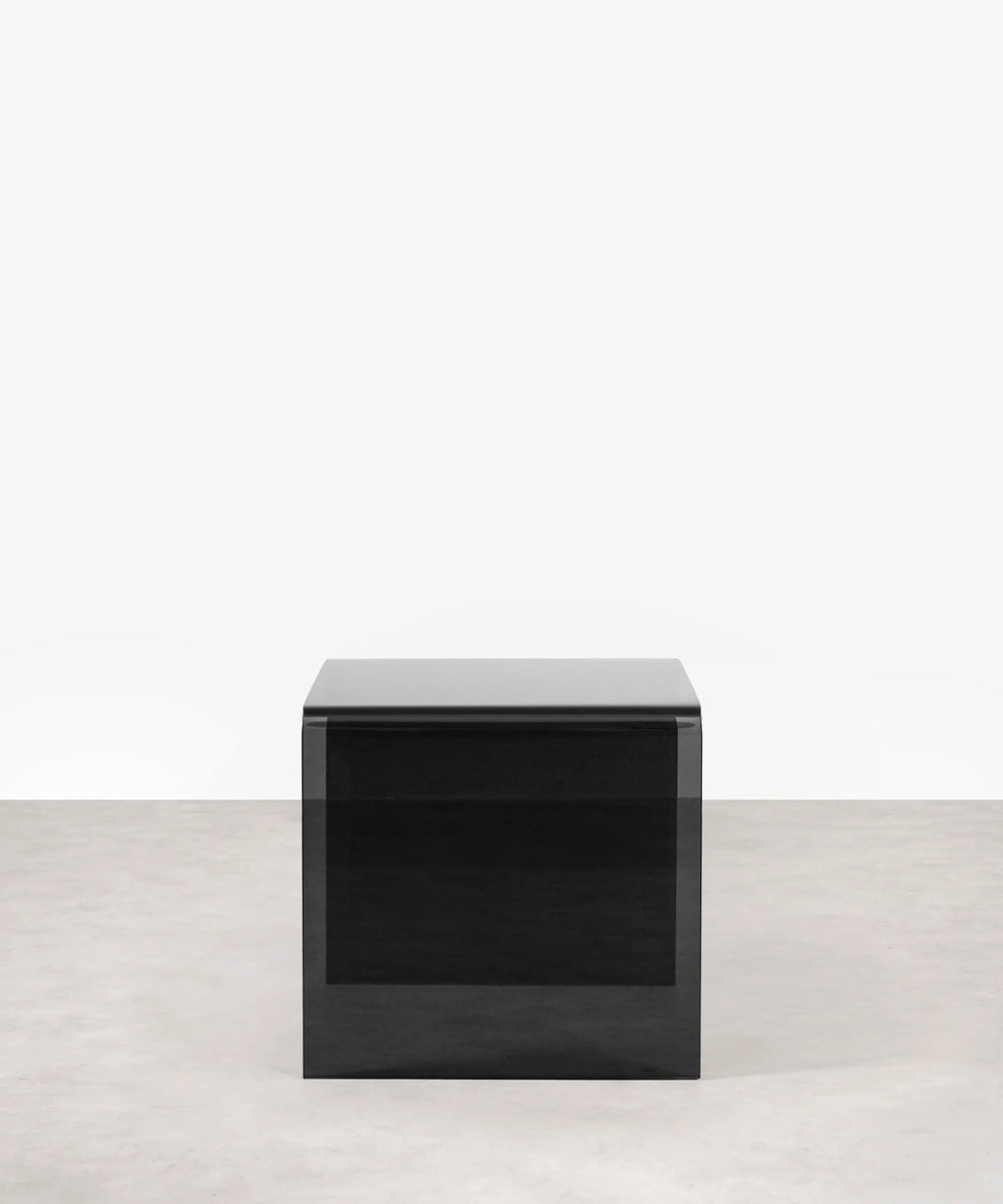 Table en verre trempé Jolene (63x50 cm)