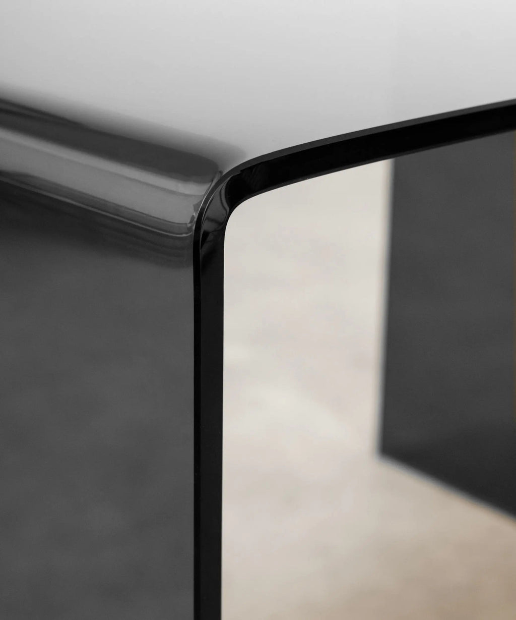 Table en verre trempé Jolene (63x50 cm)