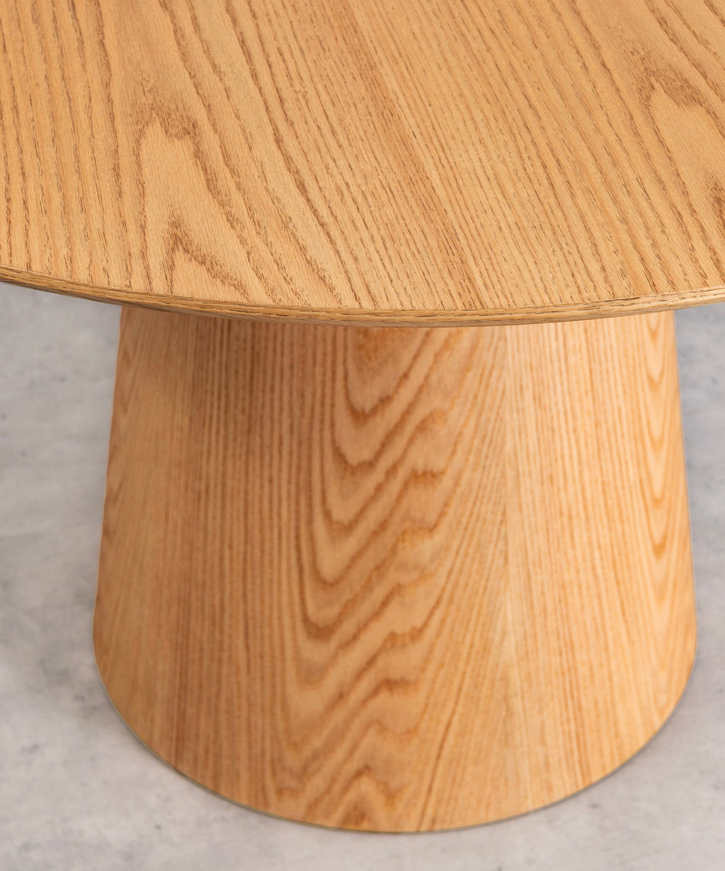 Table à manger ronde en bois Nelly (120 cm)