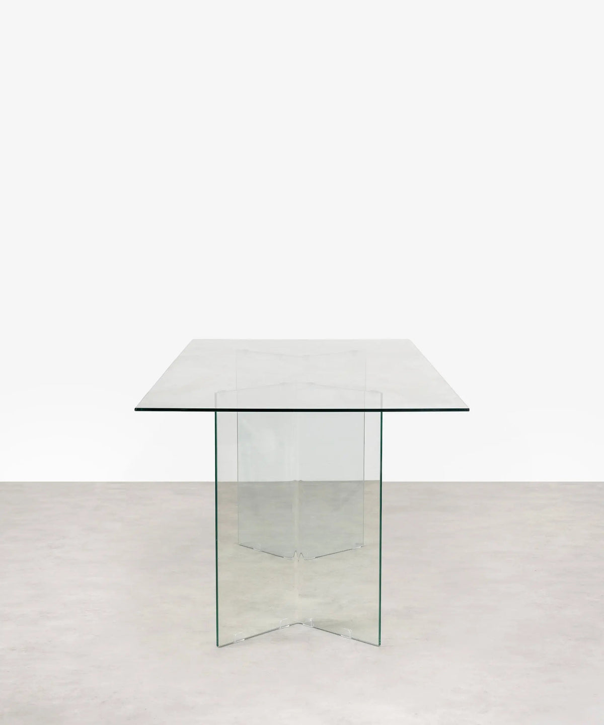 Table à manger rectangulaire en verre trempé Ottish (180x90 cm)