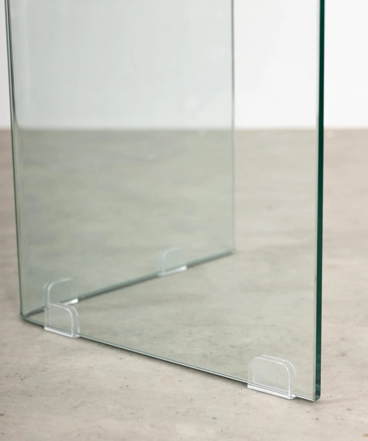 Table à manger rectangulaire en verre trempé Nicole (200x90 cm)
