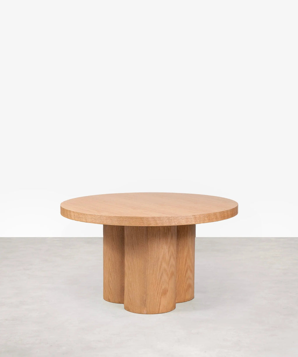 Table basse ronde en bois Odette (80 cm)