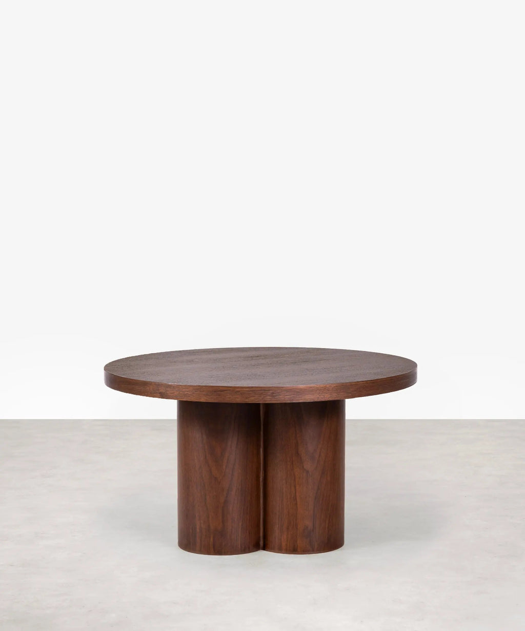 Table basse ronde en bois Odette (80 cm)
