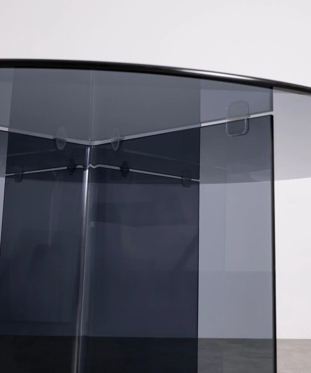 Table à Manger Ronde en Verre Trempé Ona 137 cm