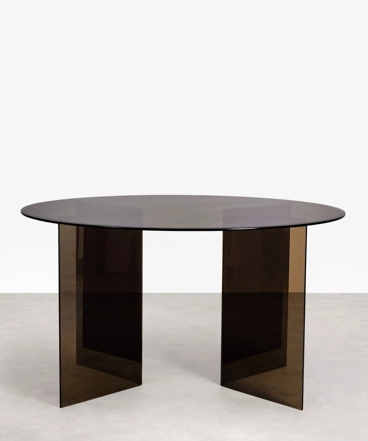 Table à Manger Ronde en Verre Trempé Ona 137 cm