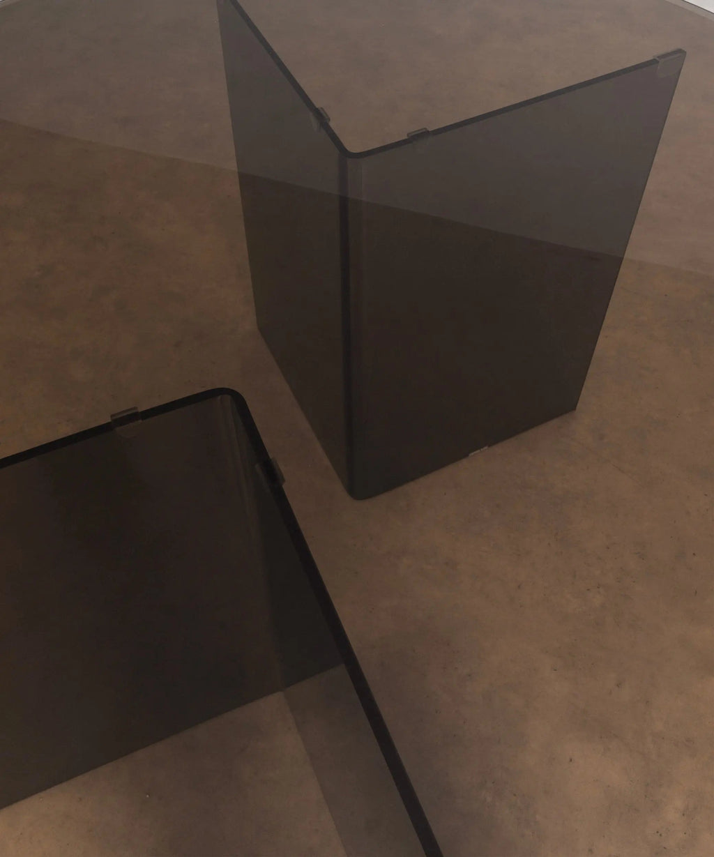 Table à Manger Ronde en Verre Trempé Ona 137 cm