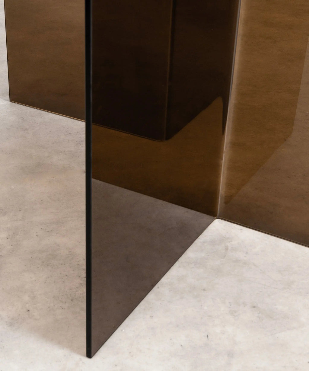 Table à Manger Ronde en Verre Trempé Ona 137 cm