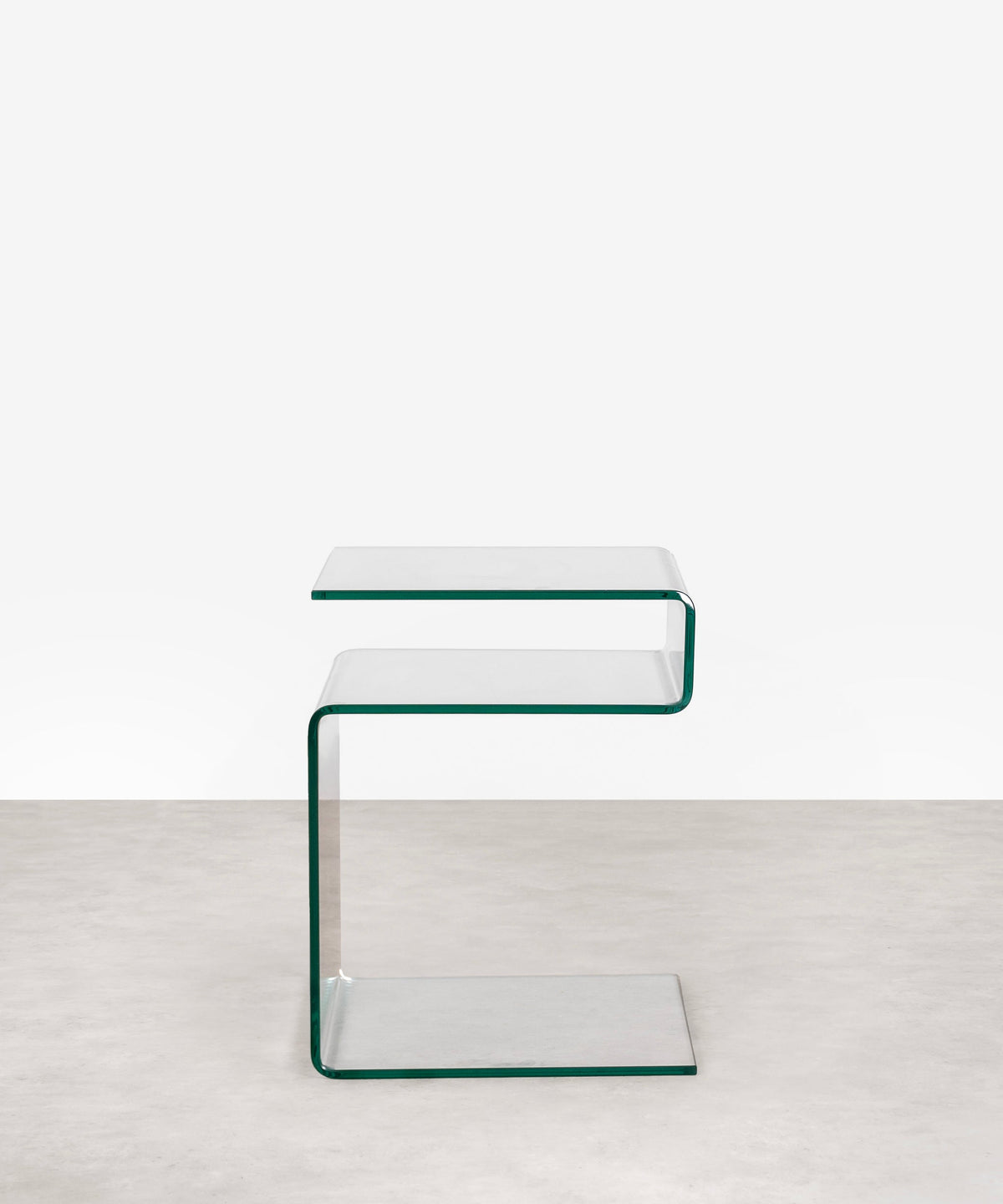 Table d’appoint en verre trempé Saura