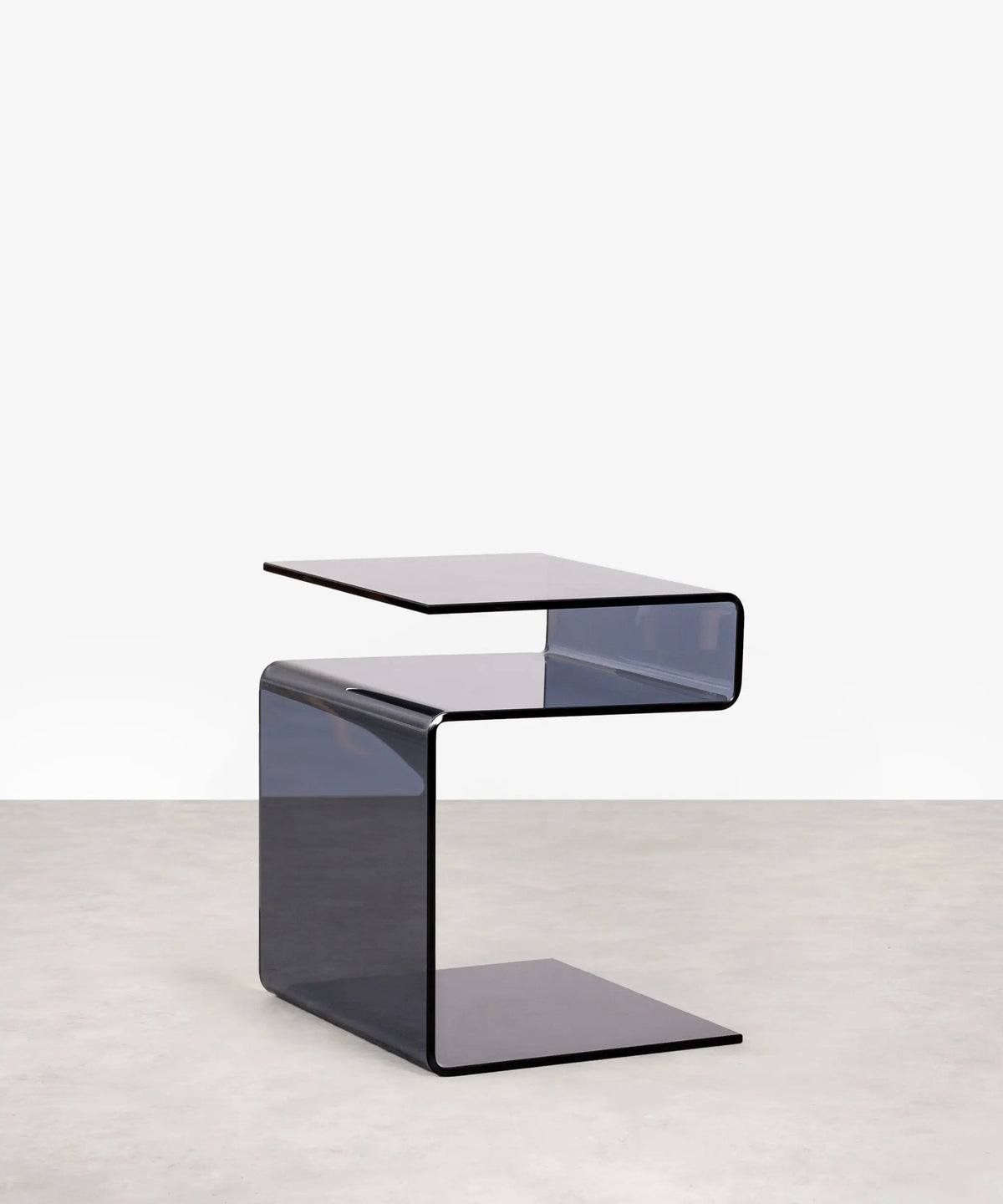 Table d’appoint en verre trempé Saura