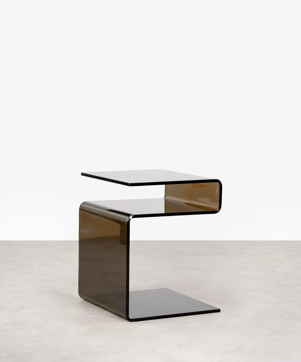 Table d’appoint en verre trempé Saura
