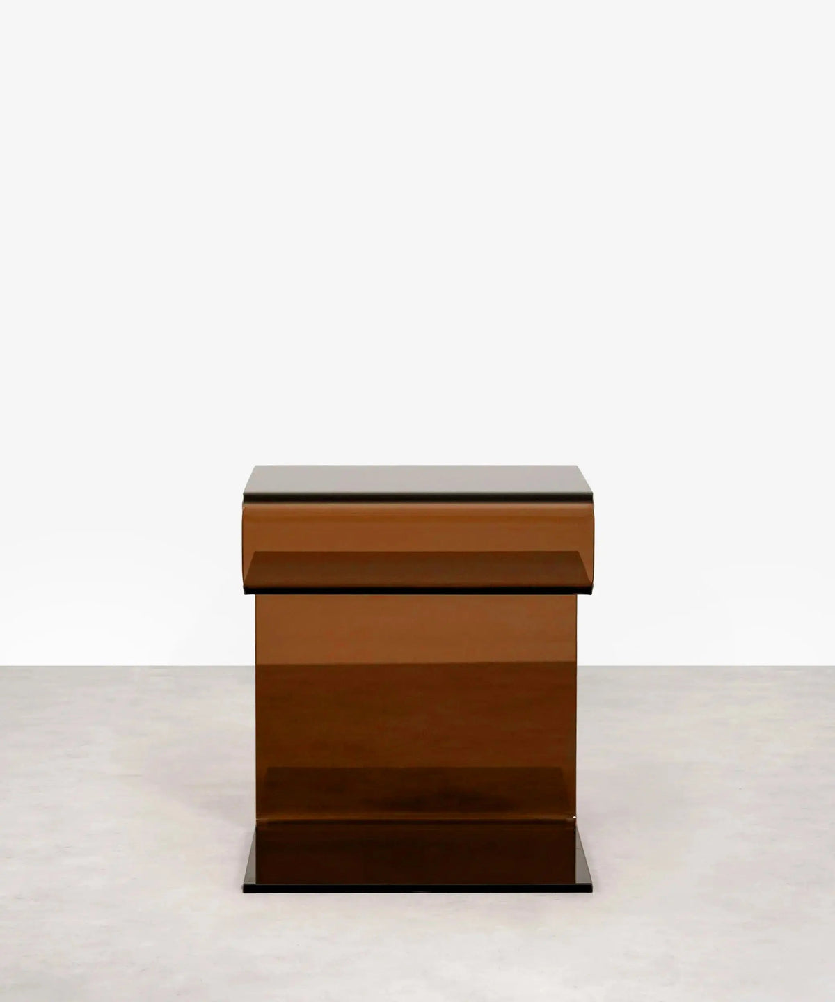 Table d’appoint en verre trempé Saura