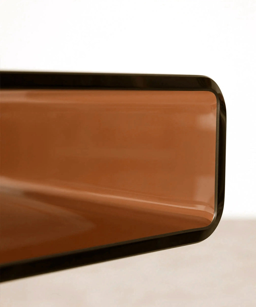 Table d’appoint en verre trempé Saura