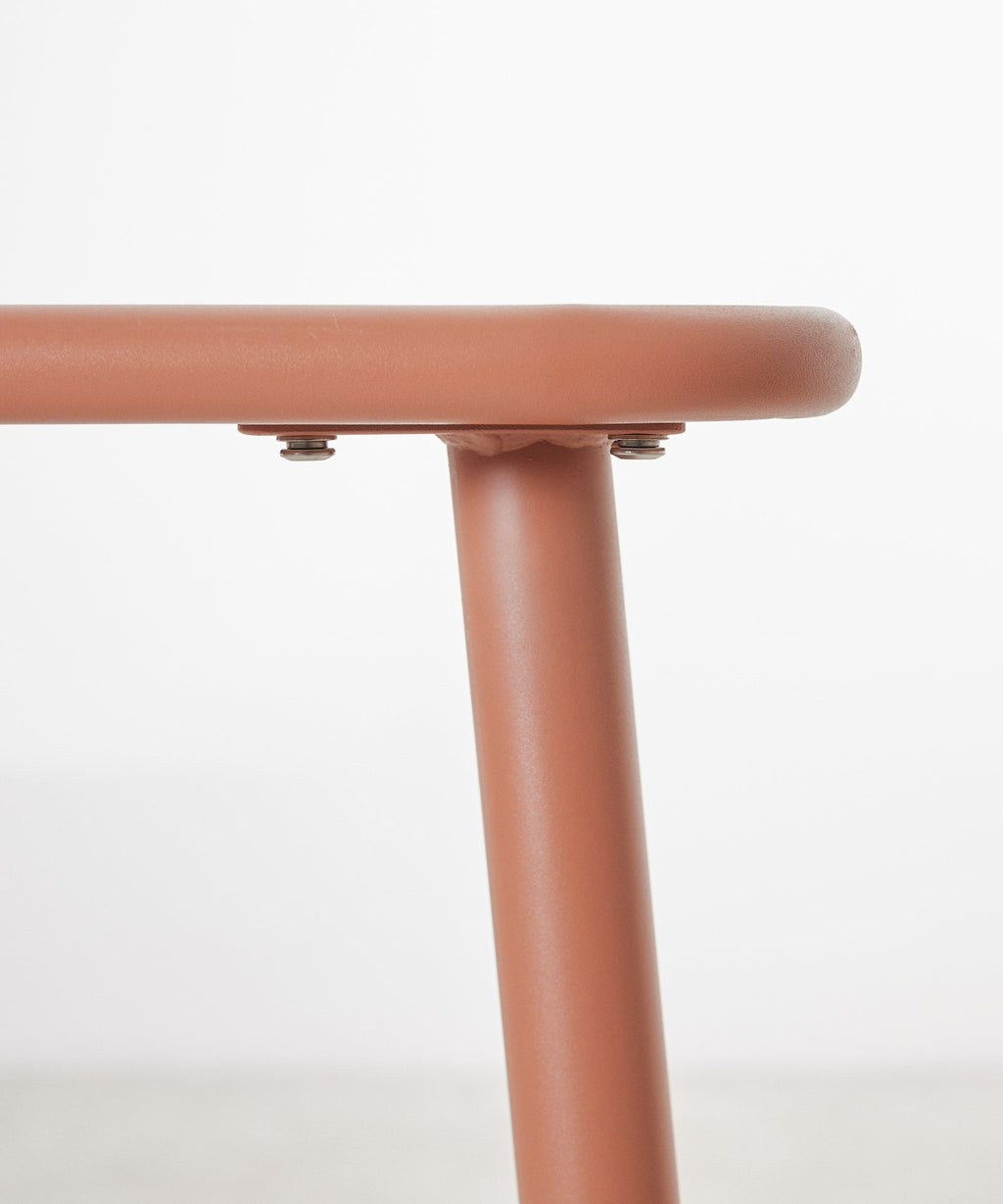 Table d'extérieur carrée en métal Brisa (70x70 cm)