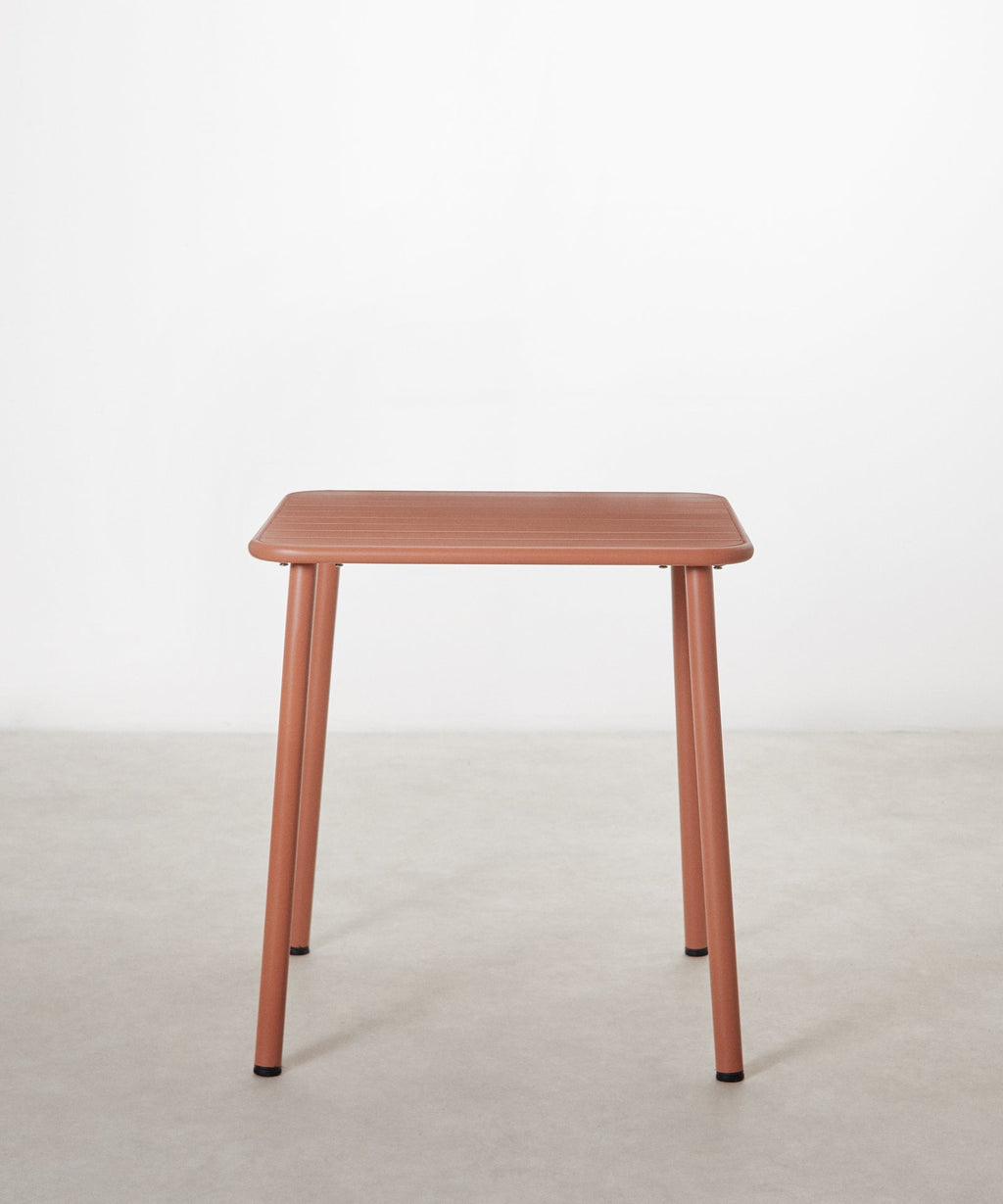 Table d'extérieur carrée en métal Brisa (70x70 cm)