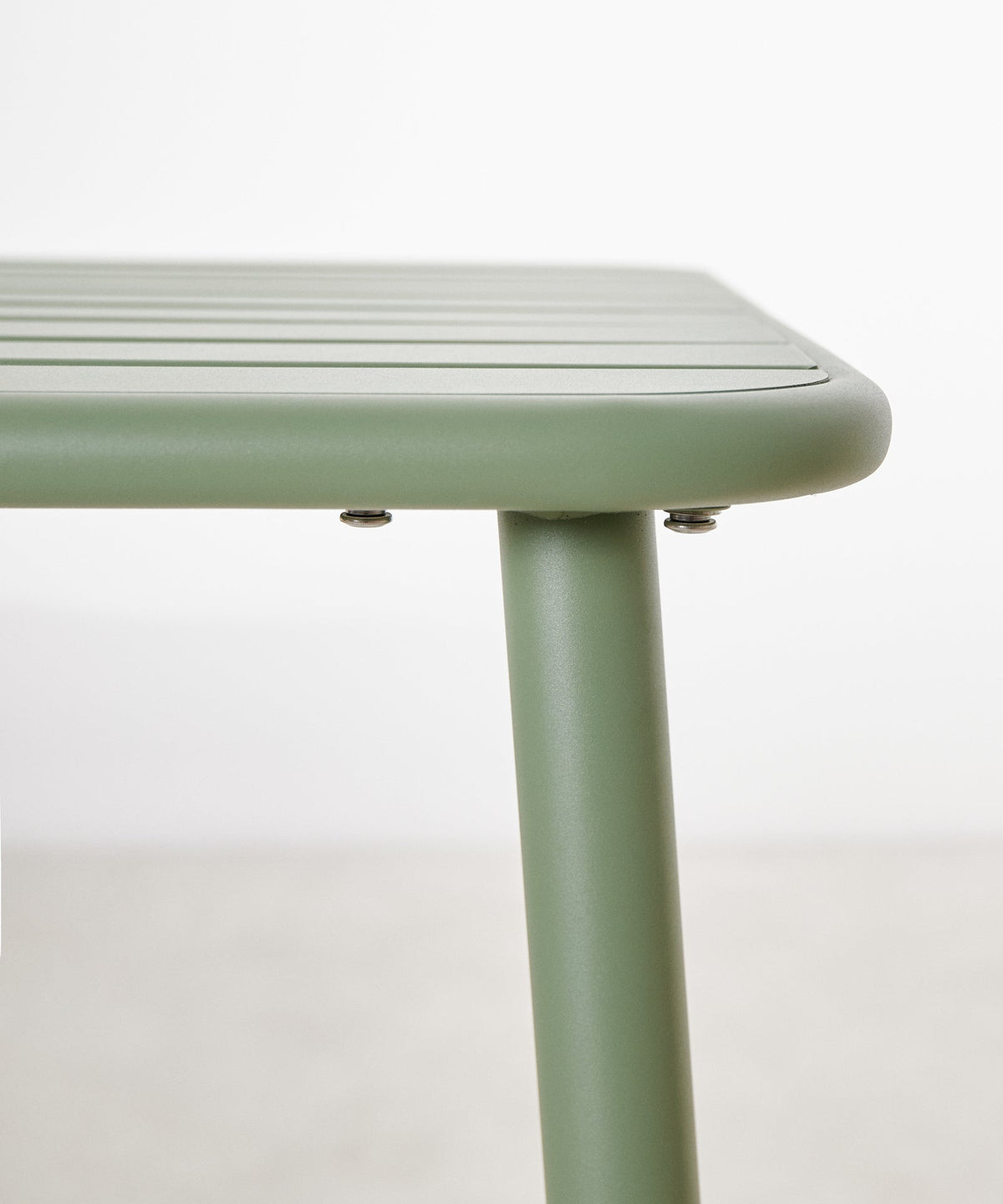 Table d'extérieur carrée en métal Sora (140x70 cm)