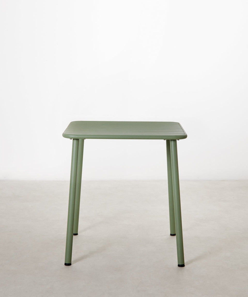 Table d'extérieur carrée en métal Brisa (70x70 cm)