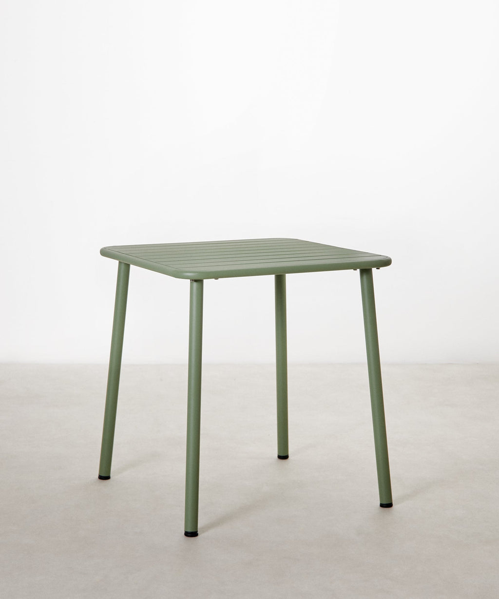 Table d'extérieur carrée en métal Brisa (70x70 cm)