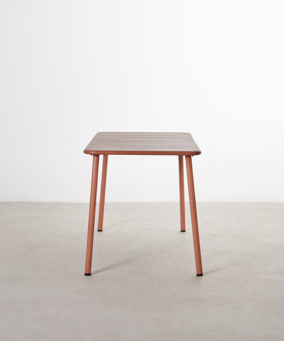 Table d'extérieur carrée en métal Sora (140x70 cm)