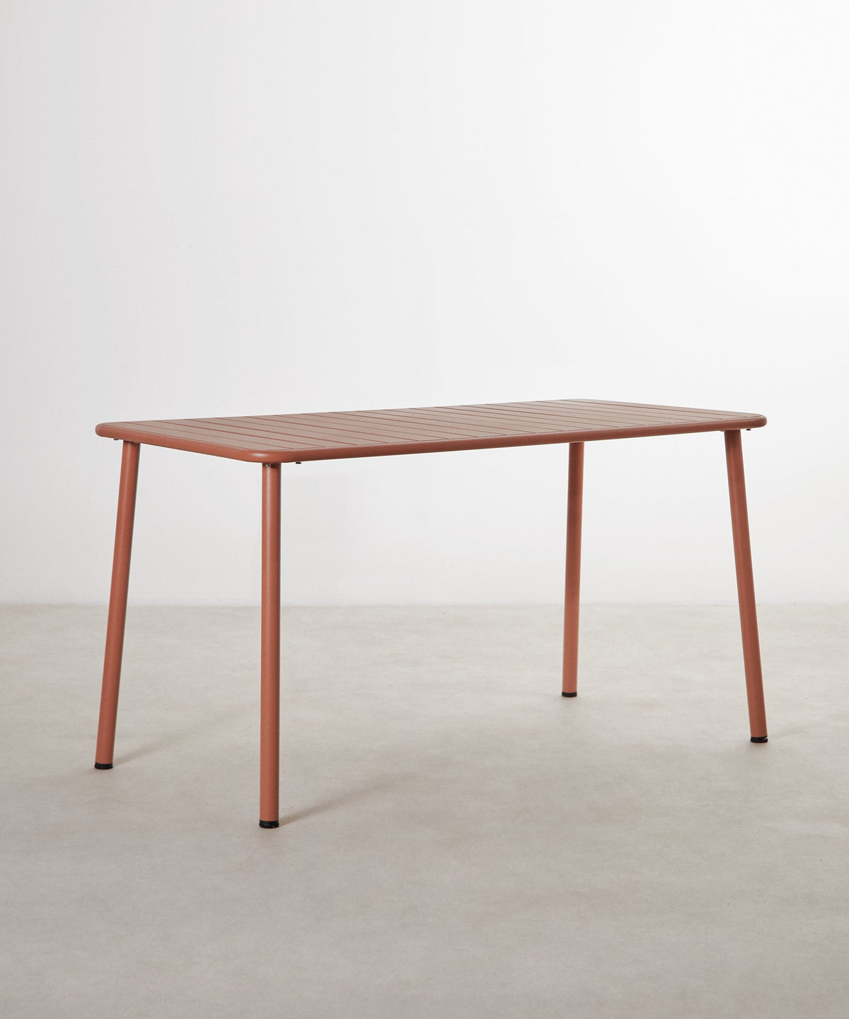 Table d'extérieur carrée en métal Sora (140x70 cm)