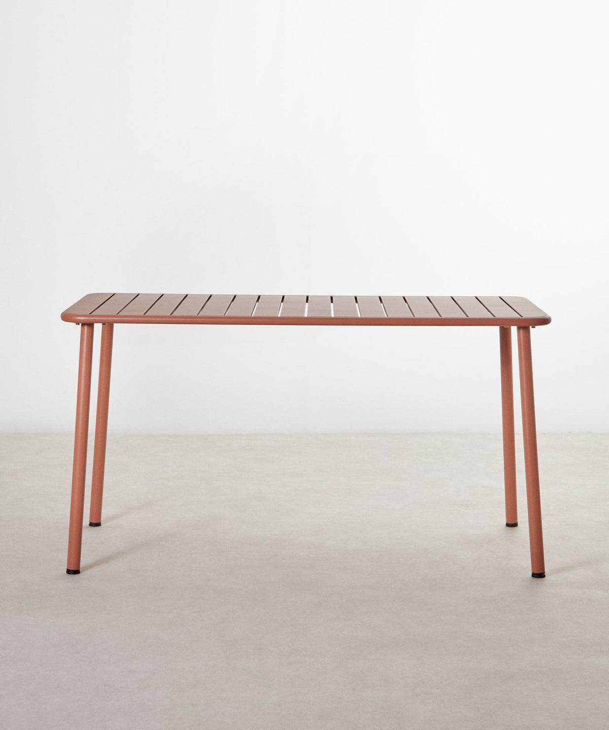 Table d'extérieur carrée en métal Sora (140x70 cm)