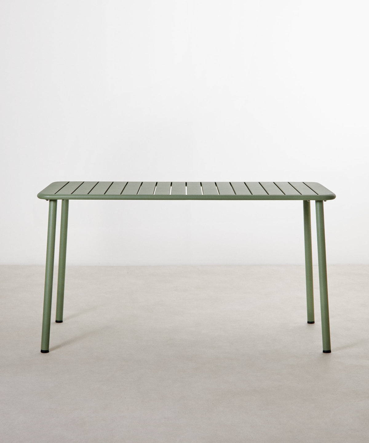 Table d'extérieur carrée en métal Sora (140x70 cm)