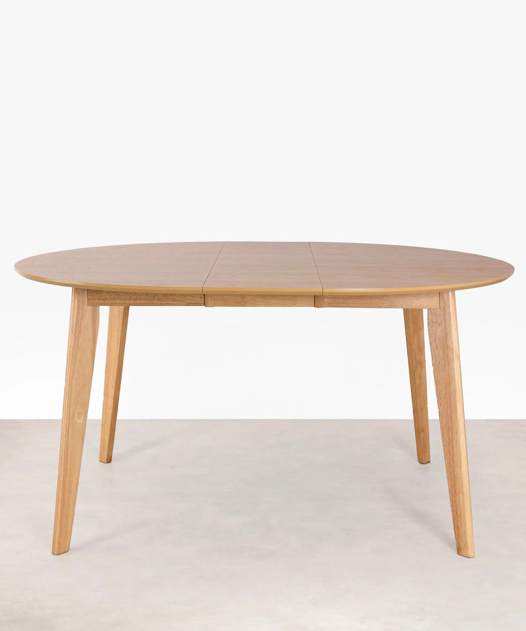 Table à manger ronde extensible en bois Gala (120-150 cm)