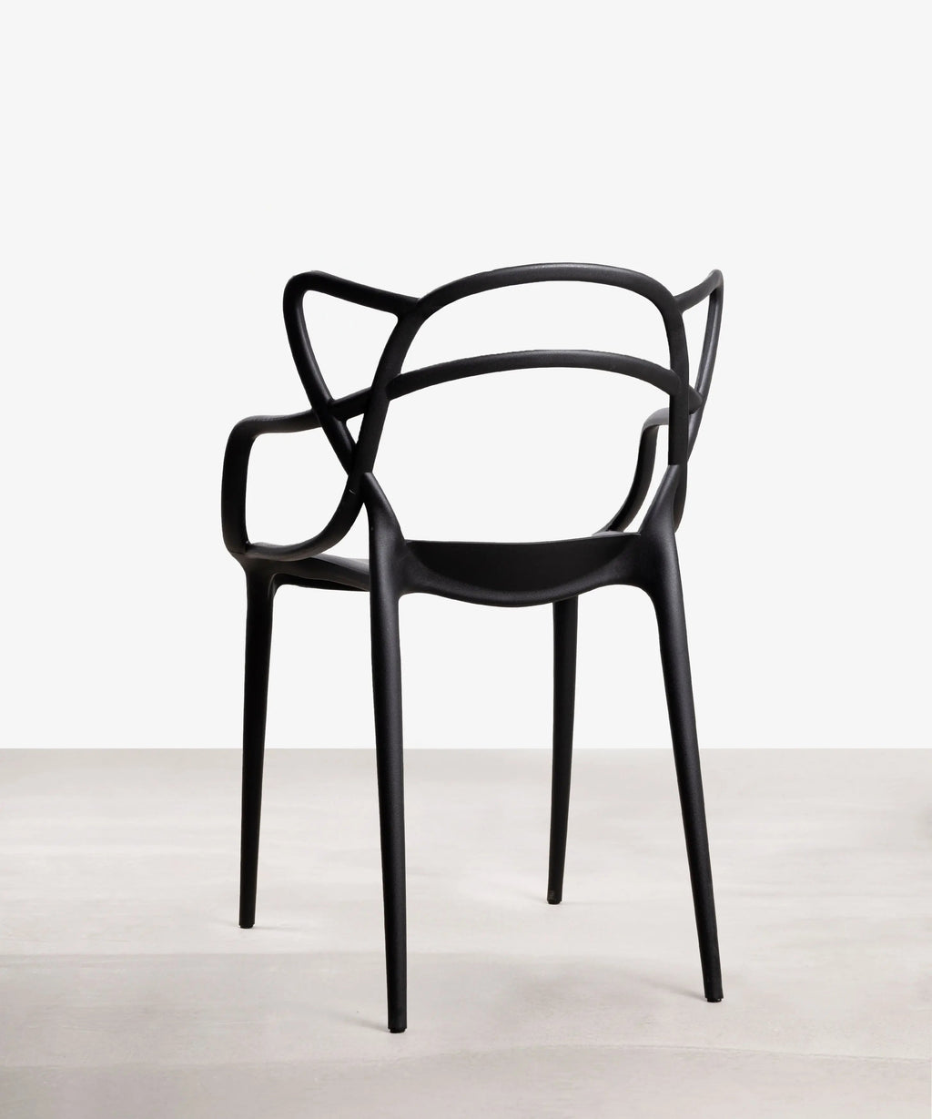 Chaise empilable en polypropylène avec accoudoirs Loop