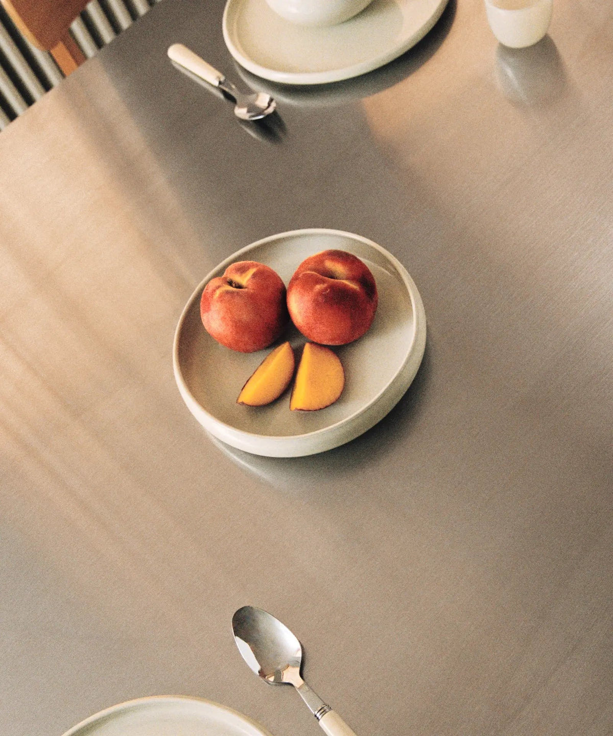 Table de Salle à Manger Ovale en Acier Laminé Iron (200 × 76 cm)