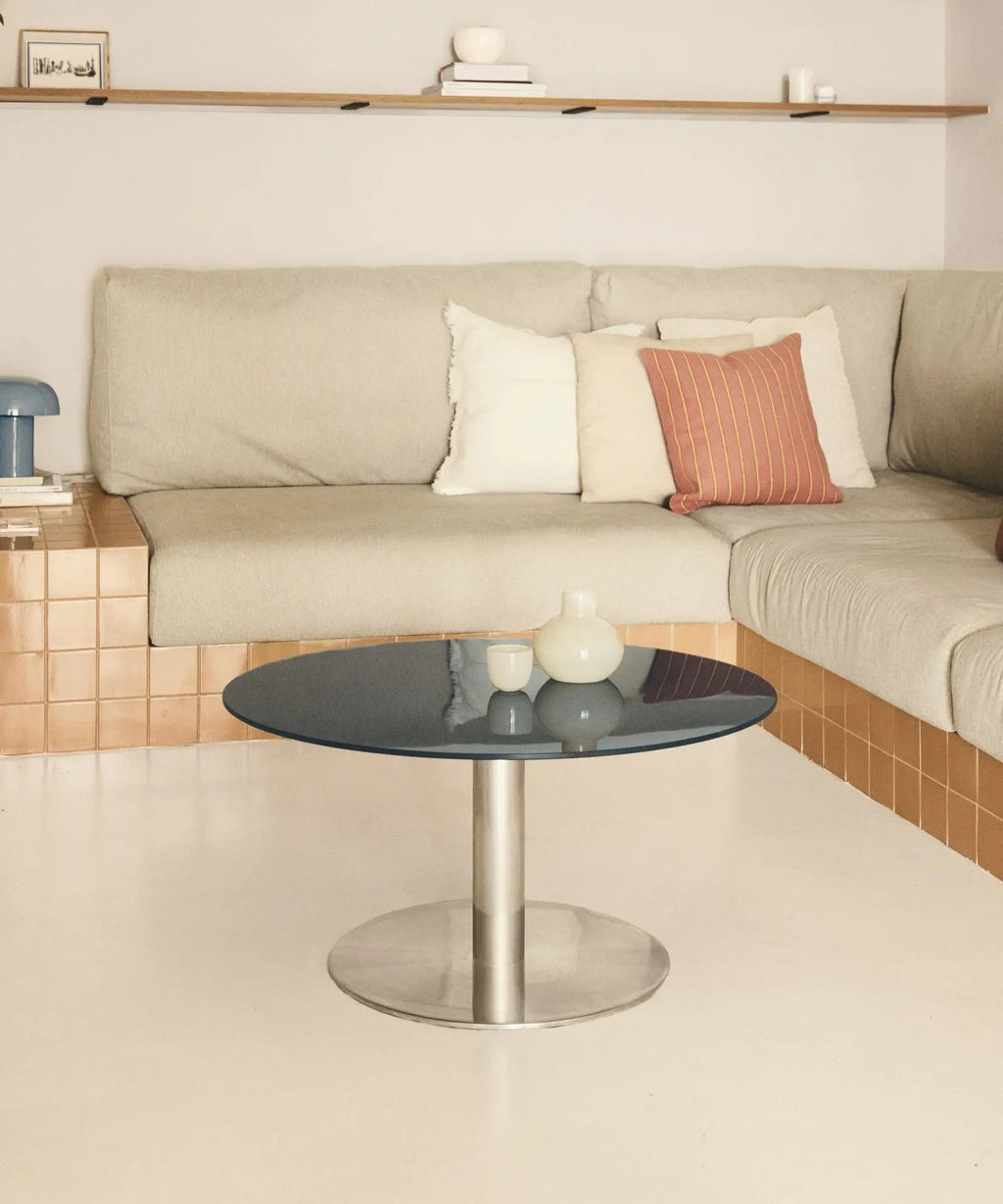 Table Basse Ronde en Acier Laminé Riva