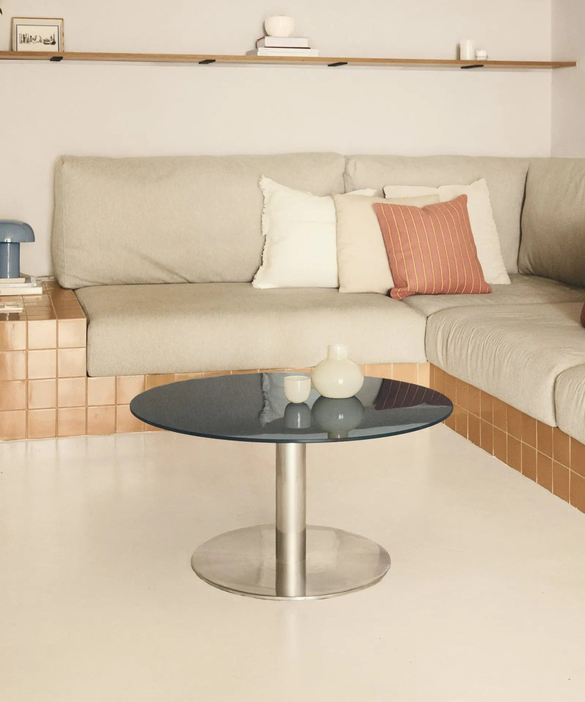 Table Basse Ronde en Acier Laminé Riva
