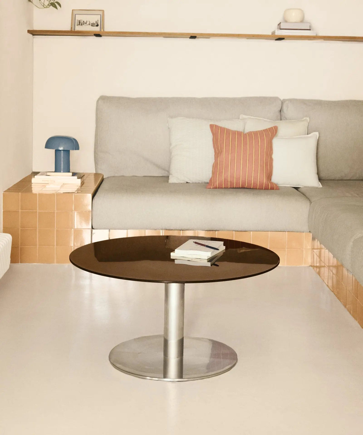 Table Basse Ronde en Acier Laminé Riva