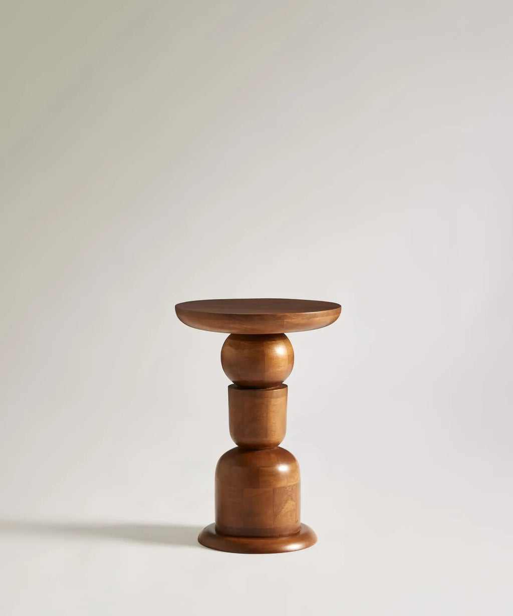 Table d'Appoint en Bois de Manguier Indra