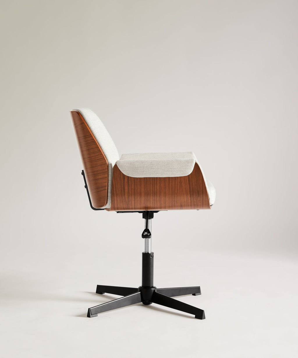 Chaise de Bureau en Bois Tapissée Frida