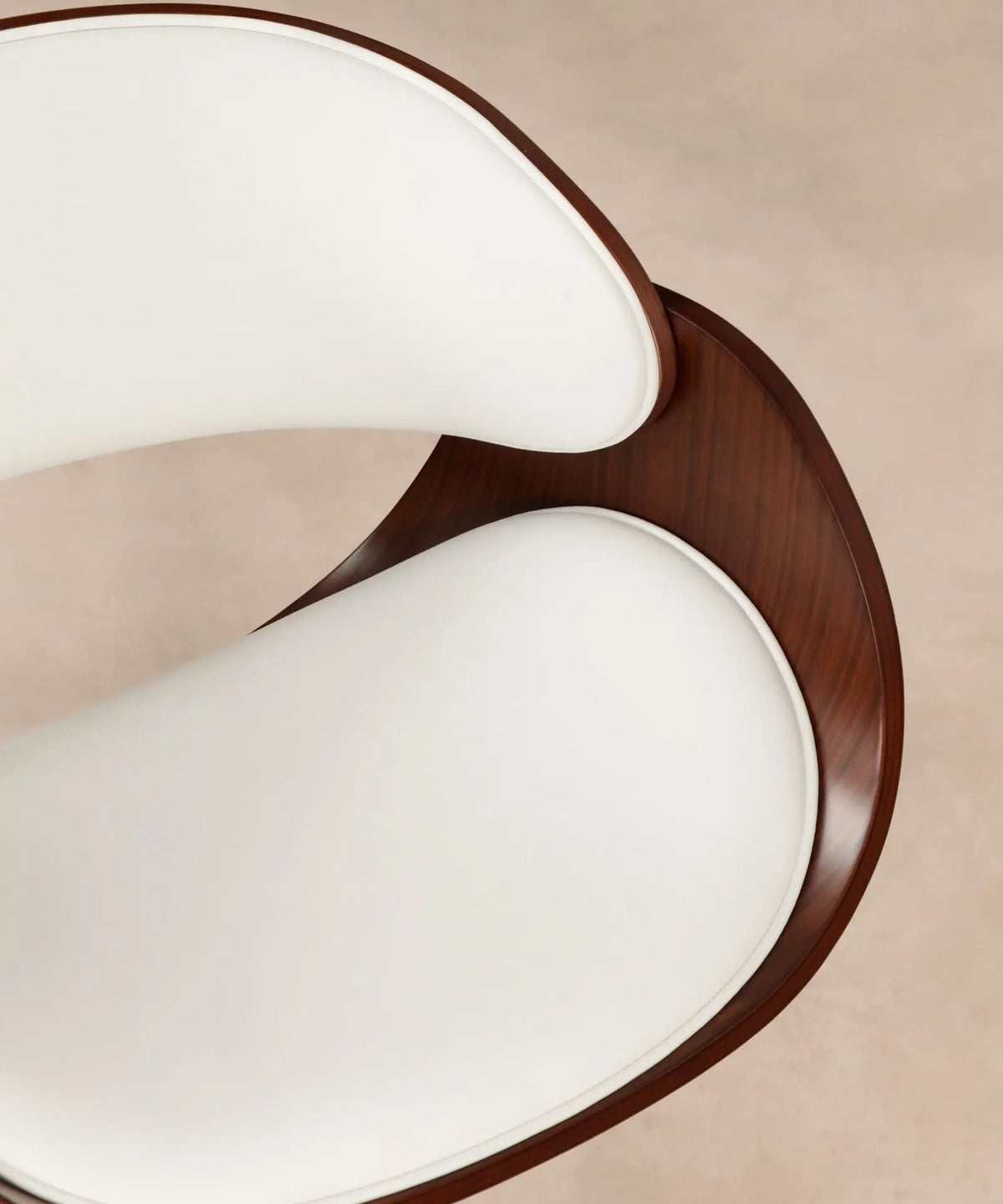 Chaise de Bureau en Similicuir et Bois Debbie