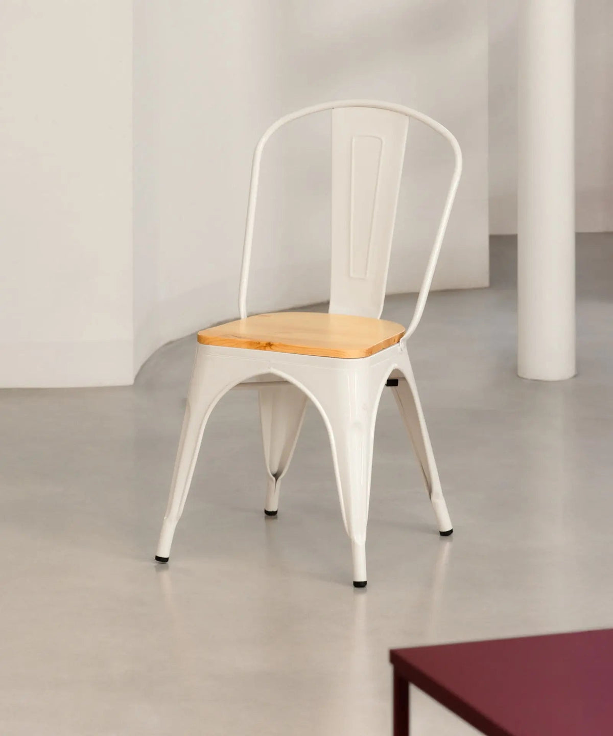 Chaise de Salle à Manger en Métal et Bois Tolik Wood