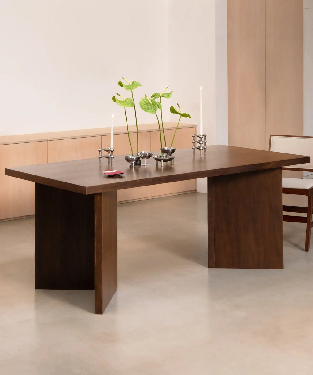Table à manger rectangulaire en bois Gaia (180x90 cm)