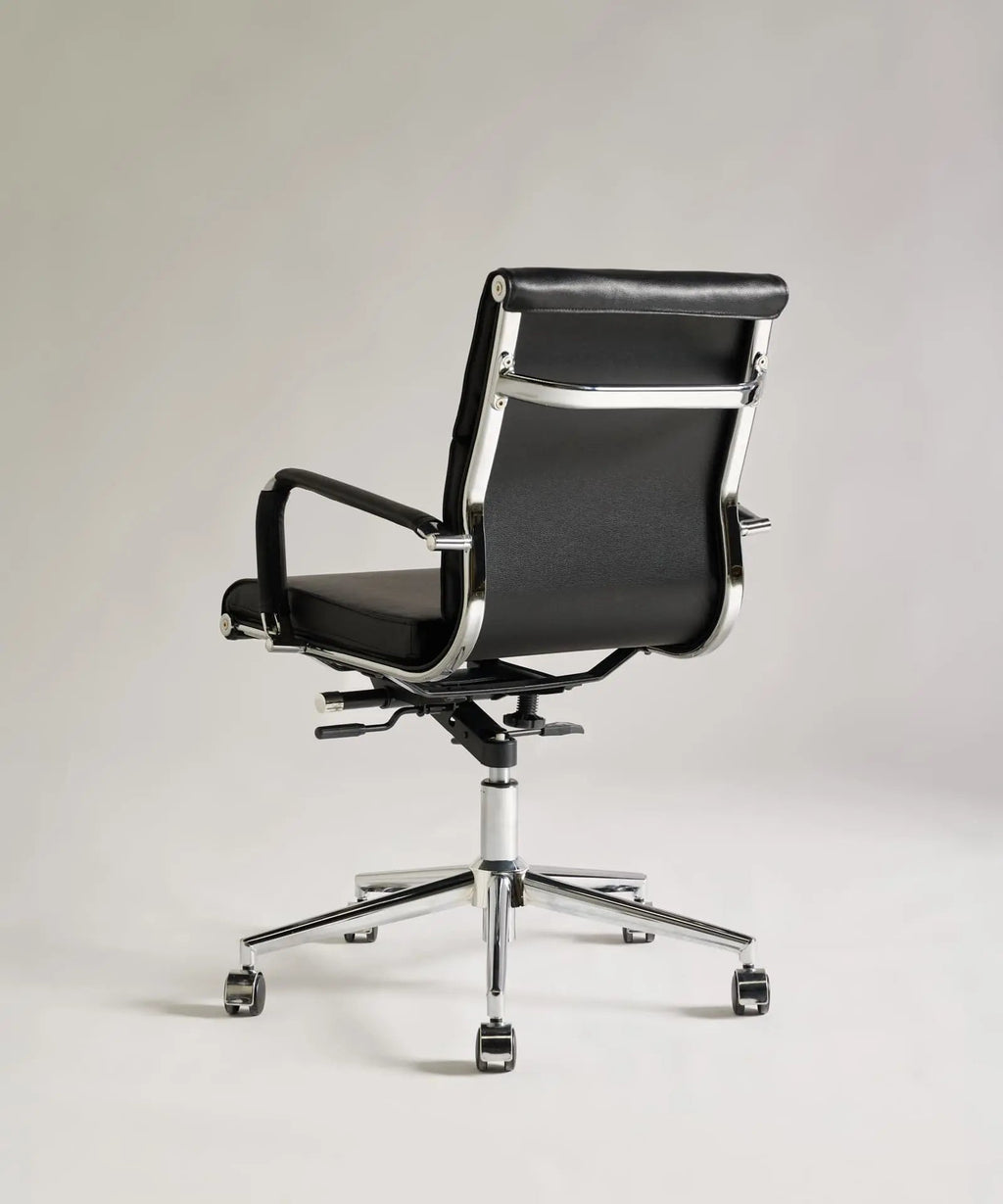 Chaise de bureau en similicuir Low Back Kane