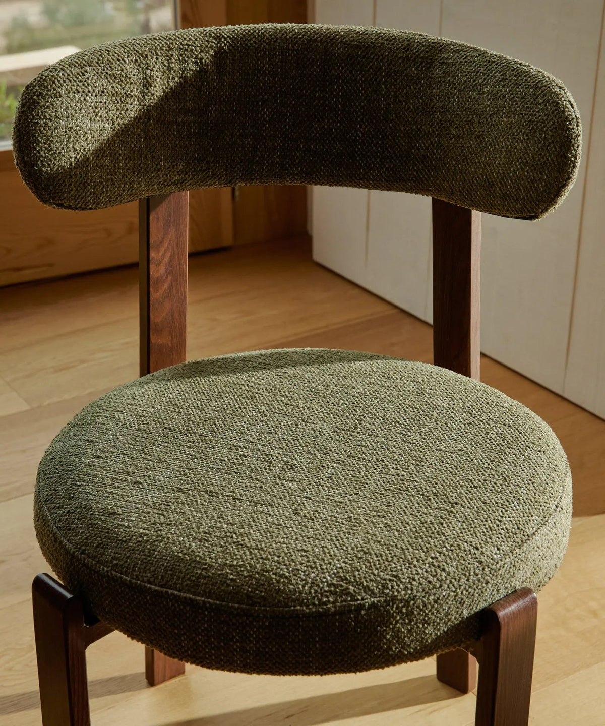 Chaise de Salle à Manger Rembourrée en Métal Effet Bois Aura