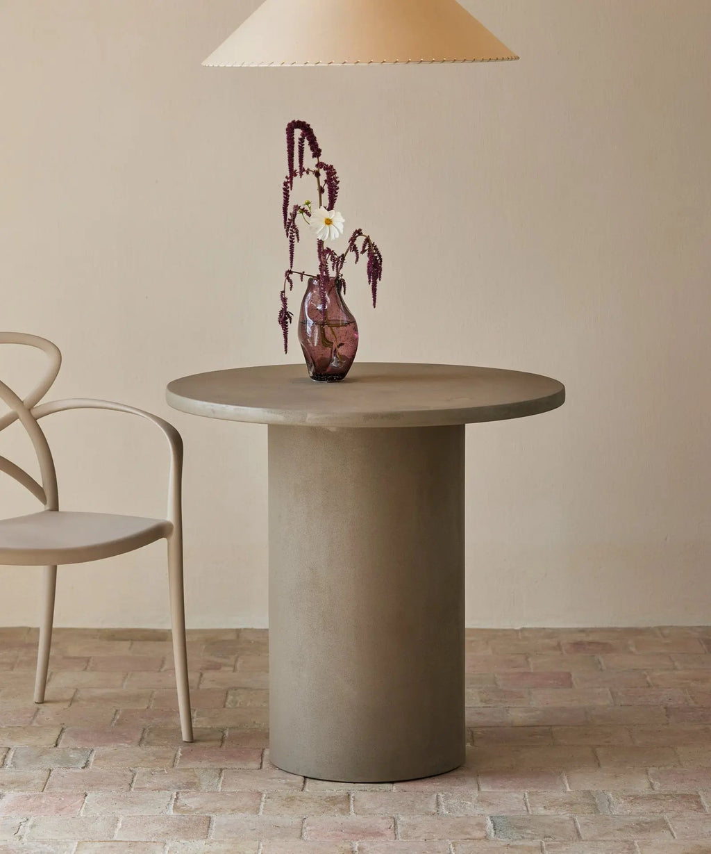Table à manger ronde en microciment Argo (80 cm)